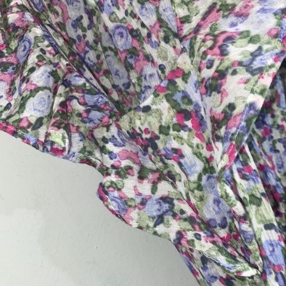 Ralph Lauren dress floral capped ruffled midi size 8 NEW - Picture 10 of 15
